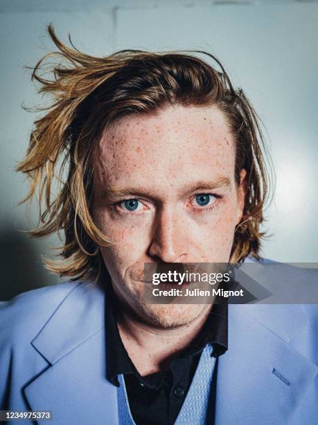 Actor Caleb Landry Jones poses for a portrait on July 15, 2021 in Cannes, France.