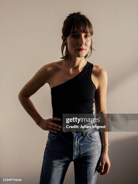 Actress Anaïs Demoustier poses for a portrait on July 11, 2021 in Cannes, France.