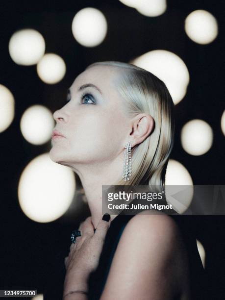 Actress Emmanuelle Béart poses for a portrait on July 16, 2021 in Cannes, France.