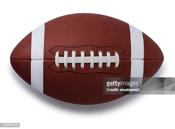 american football - american football bal stockfoto's en -beelden