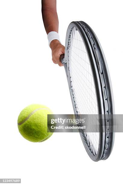 tennis backhand - tennis racquet isolated stock pictures, royalty-free photos & images