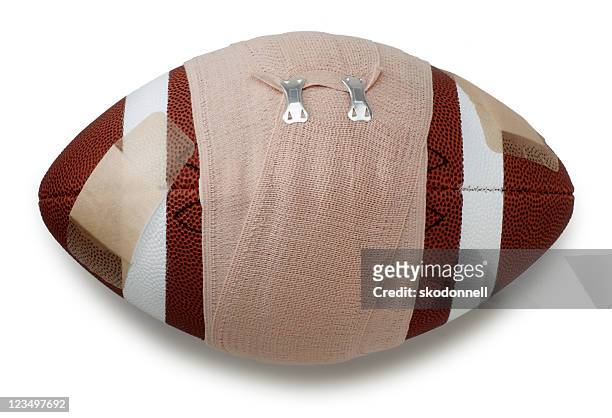 american football bandaged up - elastic bandage 個照片及圖片檔