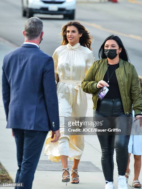 Elisabetta Canalis is seen on August 30, 2021 in Los Angeles, California.