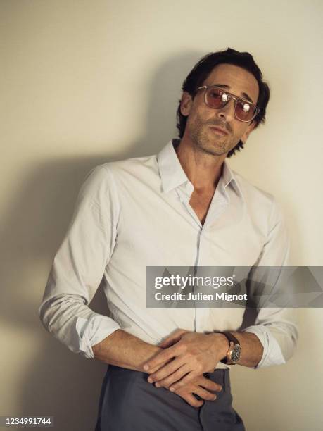 Actor Adrien Brody poses for a portrait on July 10, 2021 in Cannes, France.