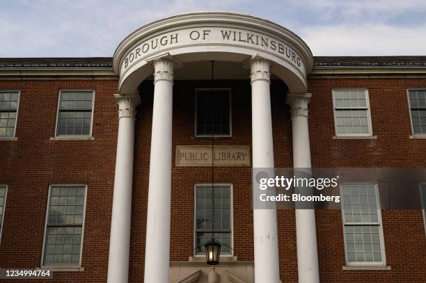 The Borough of Wilkinsburg municipal building in Wilkinsburg, Pennsylvania, U.S., on Sunday, Aug. 232, 2021. The Wilkinsburg Community Development...