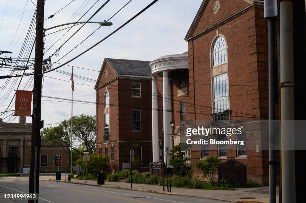 The Borough of Wilkinsburg municipal building in Wilkinsburg, Pennsylvania, U.S., on Sunday, Aug. 232, 2021. The Wilkinsburg Community Development...