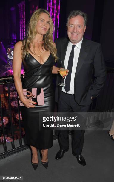 Celia Walden and Piers Morgan attend the 24th GQ Men of the Year Awards in association with BOSS at Tate Modern on September 1, 2021 in London,...