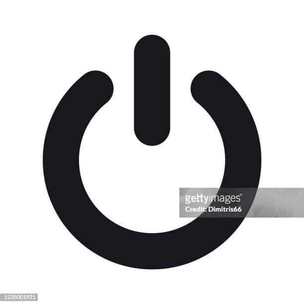 power button icon - power in nature stock illustrations