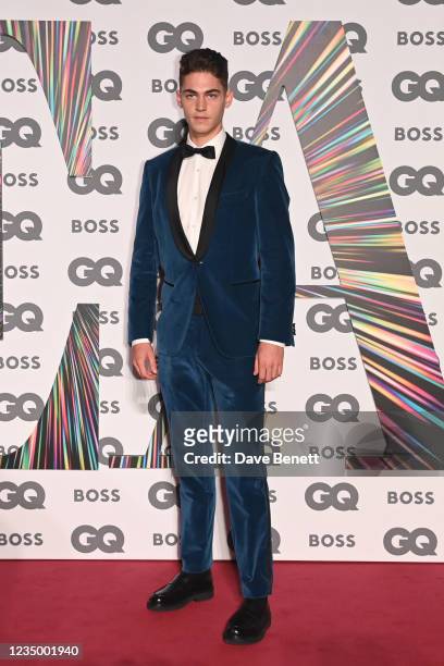 Hero Fiennes Tiffin attends the 24th GQ Men of the Year Awards in association with BOSS at Tate Modern on September 1, 2021 in London, England.