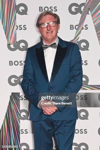 Adrian Dunbar attends the 24th GQ Men of the Year Awards in association with BOSS at Tate Modern on September 1, 2021 in London, England.