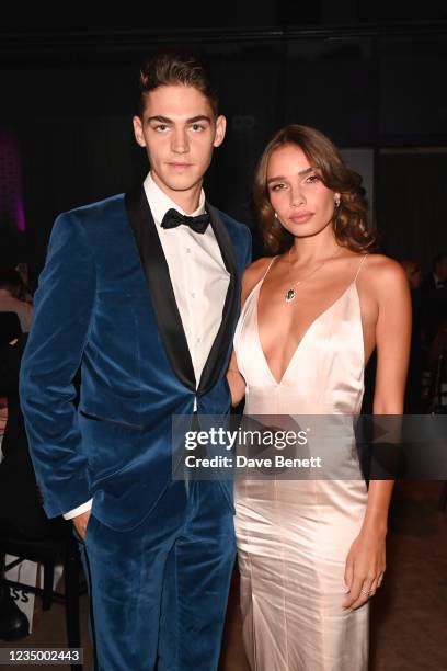 Hero Fiennes Tiffin and Hana Cross attend the 24th GQ Men of the Year Awards in association with BOSS at Tate Modern on September 1, 2021 in London,...