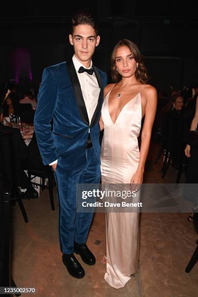Hero Fiennes Tiffin and Hana Cross attend the 24th GQ Men of the Year Awards in association with BOSS at Tate Modern on September 1, 2021 in London,...