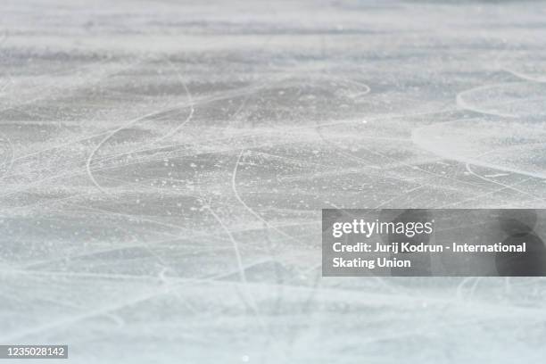 General view of the ice rink before the ISU Junior Grand Prix of Figure Skating at Steel Arena on September 3, 2021 in Kosice, Slovakia.