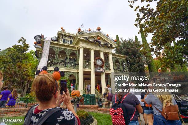 Haunted Mansion Holiday during Halloween Time at Disneyland in Anaheim, CA, on Friday, September 3, 2021.