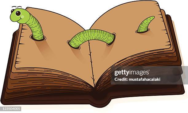 bookworm - book worm stock illustrations