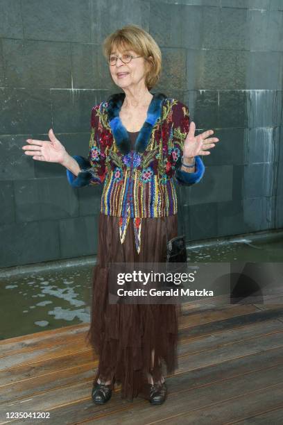 Cornelia Froboess attends the Deutscher Schauspielpreis 2021 at Spindler & Klatt on September 3, 2021 in Berlin, Germany.