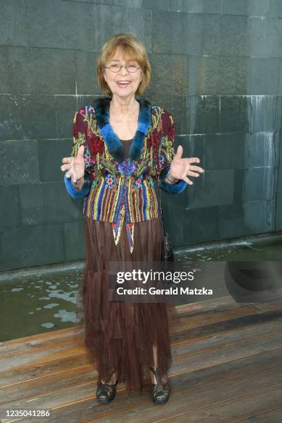 Cornelia Froboess attends the Deutscher Schauspielpreis 2021 at Spindler & Klatt on September 3, 2021 in Berlin, Germany.