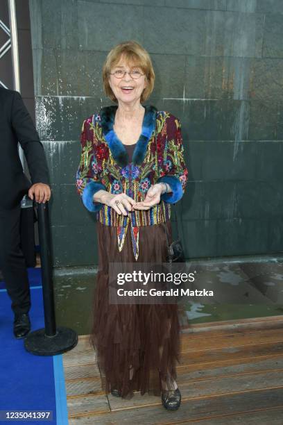 Cornelia Froboess attends the Deutscher Schauspielpreis 2021 at Spindler & Klatt on September 3, 2021 in Berlin, Germany.