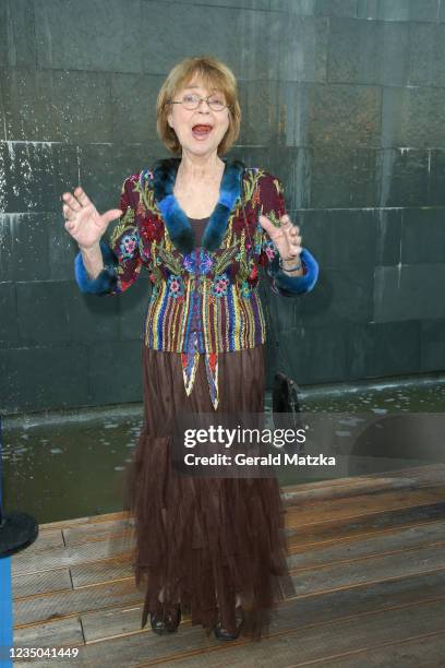 Cornelia Froboess attends the Deutscher Schauspielpreis 2021 at Spindler & Klatt on September 3, 2021 in Berlin, Germany.