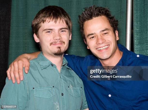 Actors Jake Lloyd and Daniel Logan attend Wizard World's Philadelphia Comic Con 2011 at the Pennsylvania Convention Center on June 18, 2011 in...