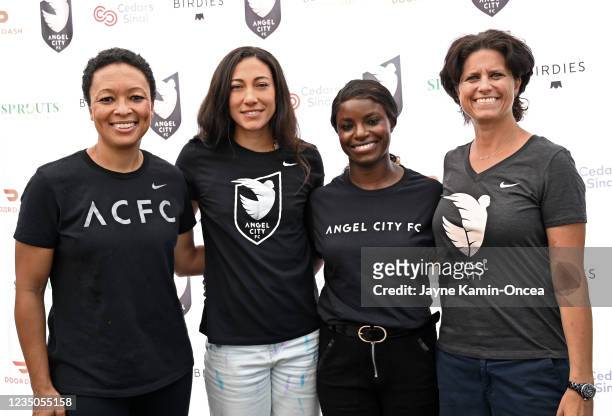 Angela Hucles Mangano, Vice President of Player Development and Operations, Christen Press, First Angel City Football Club player, U.S. Womens...