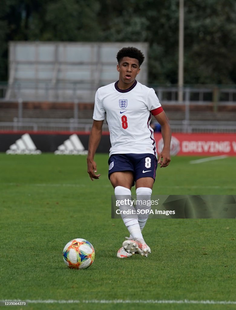 Rico Lewis of England in action during the Friendly...