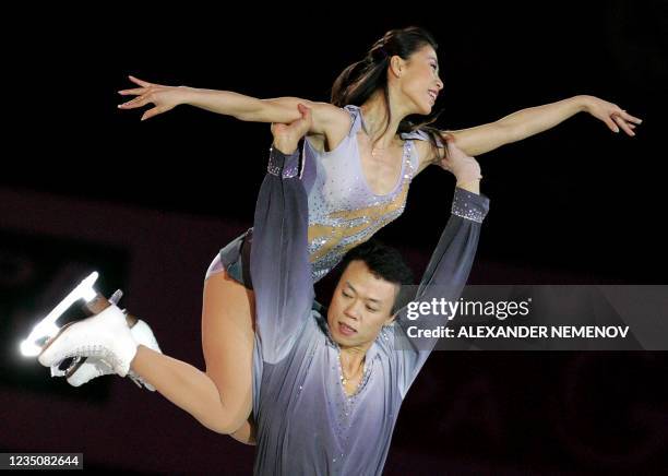 Four time World Champions Chinese Xue Shen and Hongbo Zhao perfom during the gala exhibition at ISU Grand Prix Figure Skating final in St....