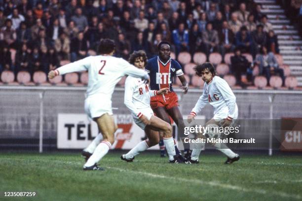 Jean Pierre ADAMS of PSG during the Division 1 match between Paris Saint Germain and Monaco, at Parc des Princes, Paris, France on 25th April 1978