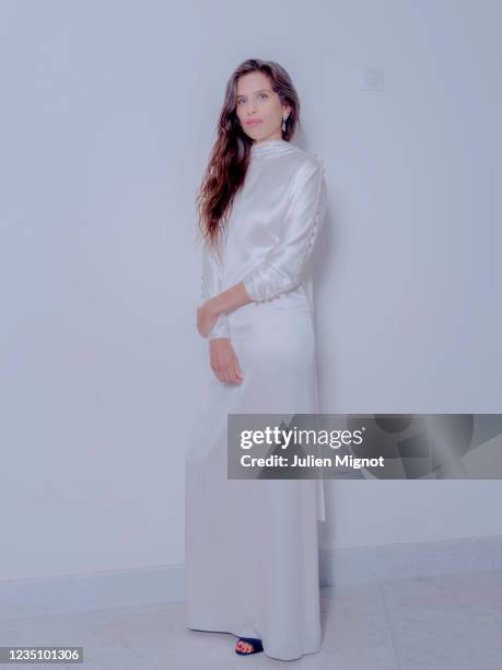 Filmmaker Maïwenn poses for a portrait on July 14, 2021 in Cannes, France.