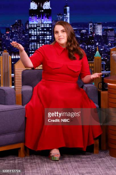 Episode 1509 -- Pictured: Actress Beanie Feldstein during an interview on Tuesday, September 7, 2021 --