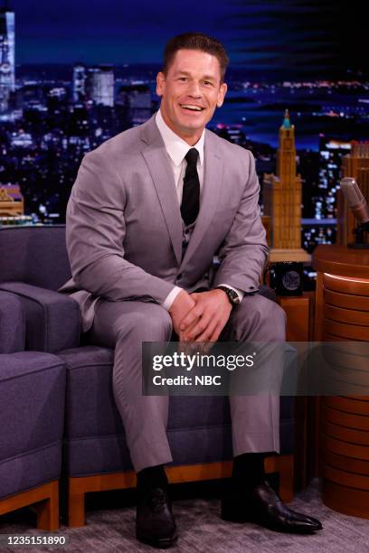 Episode 1511 -- Pictured: Actor John Cena during an interview on Thursday, September 9, 2021 --