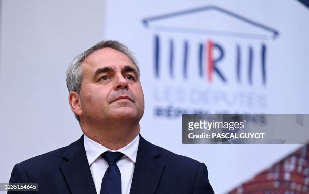 French right wing party Les Republicains candidate for the 2022 French presidential elections and President of the French Les Hauts de France...