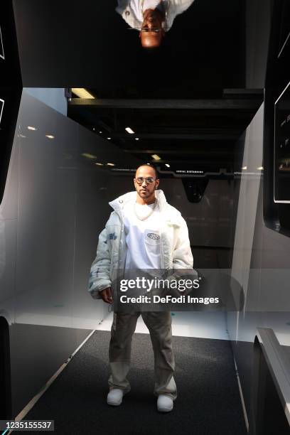 Lewis Hamilton , Mercedes-AMG Petronas Formula One Team during the previews ahead of the F1 Grand Prix of Italy at Autodromo di Monza on September 9,...