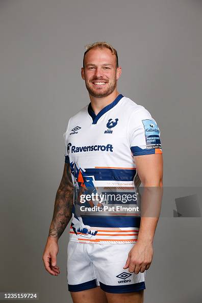Mitch Eadie poses for a portrait during the Bristol Bears squad photo