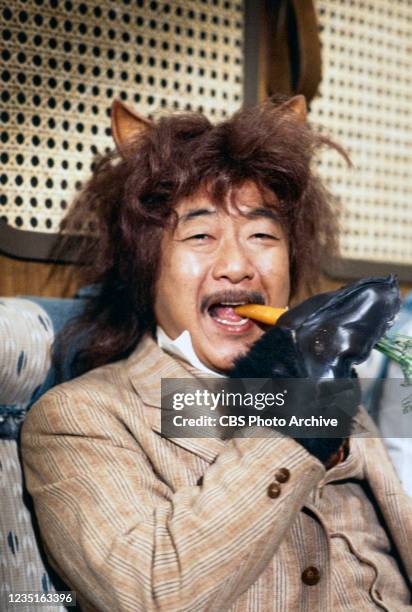 Pictured is Pat Morita in Alice in Wonderland. A CBS made for TV movie. Broadcast December 9, 1985.