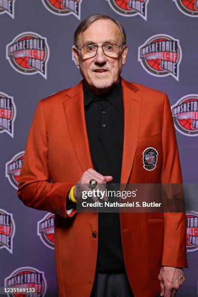 Rick Adelman poses for a portrait during the Class of 2021 Tip-Off Celebration and Awards Gala as part of the 2021 Basketball Hall of Fame...