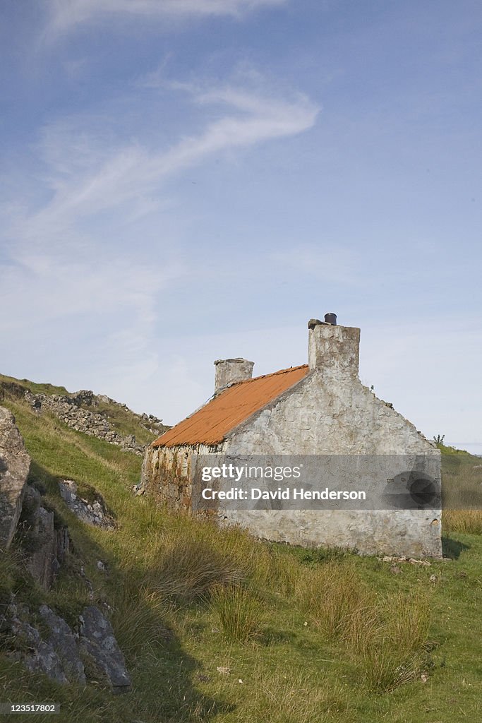 Old cottage, Bothy, Drumbeg, Scotland