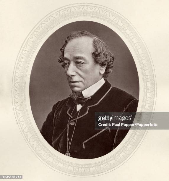 Brtitish Prime Minister Benjamin Disraeli, 1st Earl of Beaconsfield, circa 1880.