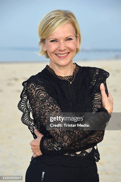 Andrea Kathrin Loewig during an evening get together at Strandbistro Alex as part of the event "Summer For Friends" in aid of Welthungerhilfe on...