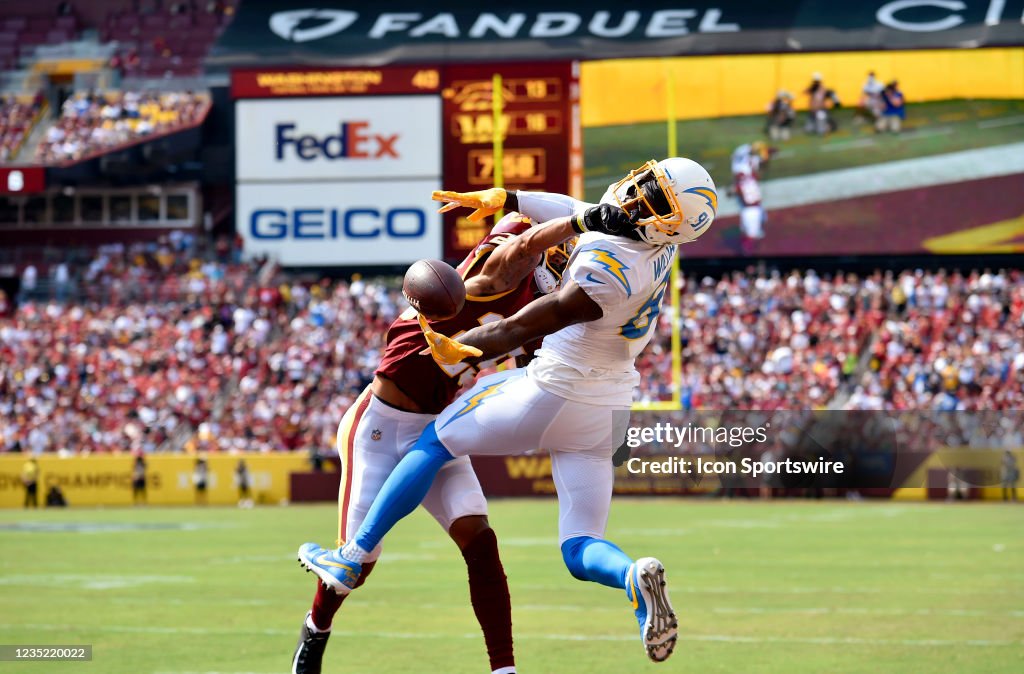 NFL: SEP 12 Chargers at Washington Football Team