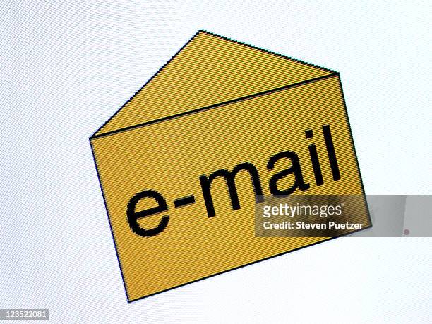 ilustrações, clipart, desenhos animados e ícones de email inbox icon alerts user to received mail - caixa de entrada de e mail