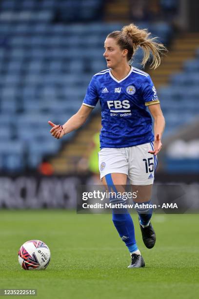 Sophie Howard of Leicester City Women during the Barclays FA Women's Super League match between Leicester City Women and Manchester United Women at...