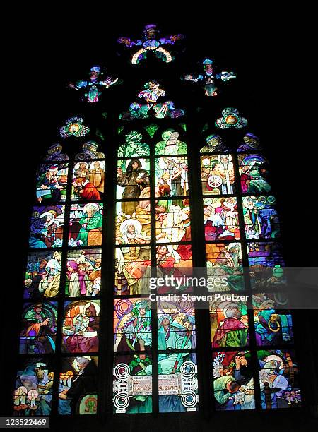 st vitus cathedral, prague, czech republic - cathedral of st vitus stock pictures, royalty-free photos & images