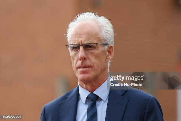 Mick McCarthy, manager of Cardiff City arrives ahead of the Sky Bet Championship match between Nottingham Forest and Cardiff City at the City Ground,...