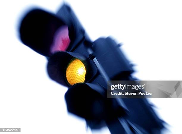 traffic light - yellow light stock pictures, royalty-free photos & images