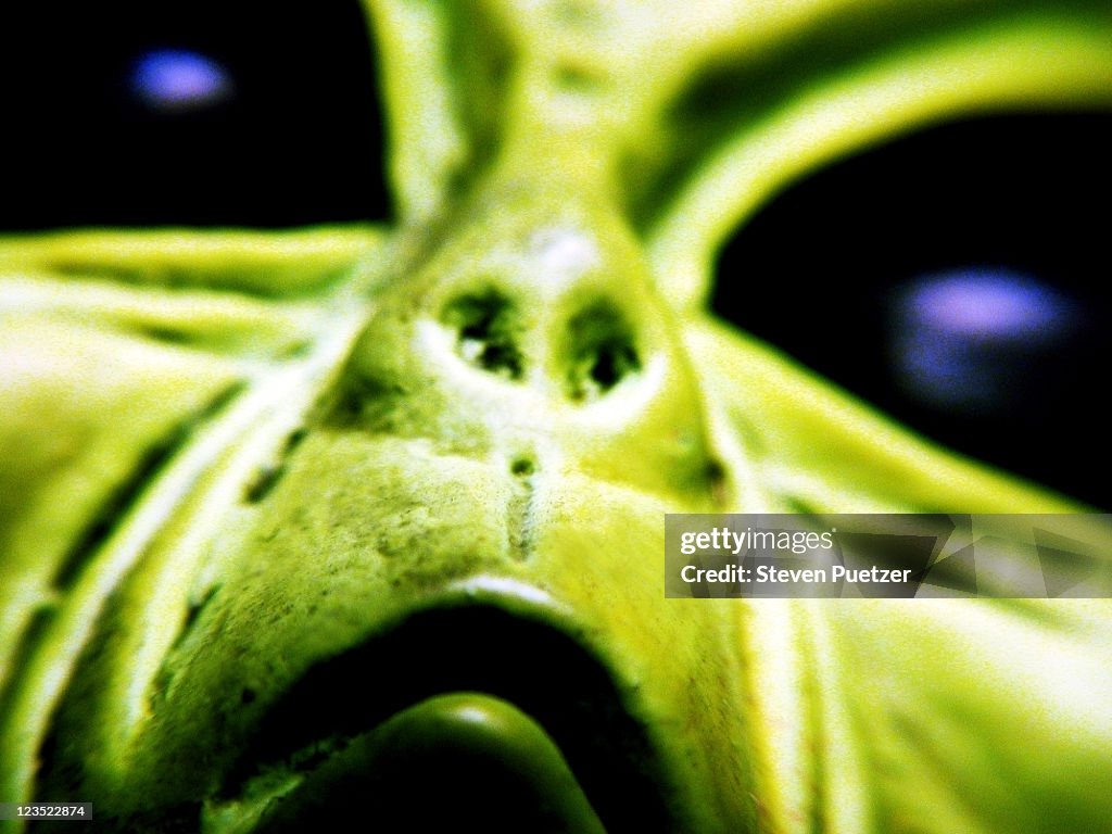 Close up of alien