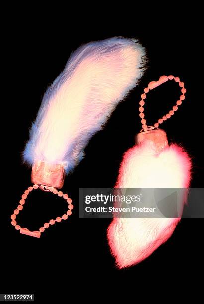 key holders w/ fur - rabbits foot stock pictures, royalty-free photos & images