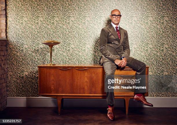 Actor Stanley Tucci is photographed for Vera magazine on August 11, 2021 in London, England.