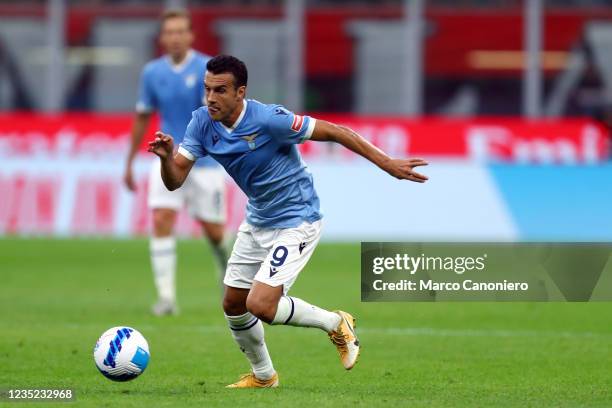 Pedro Rodriguez Ledesma of Ss Lazio in action during the Serie A match between Ac Milan and Ss Lazio. Ac Milan wins 2-0 over Ss Lazio.