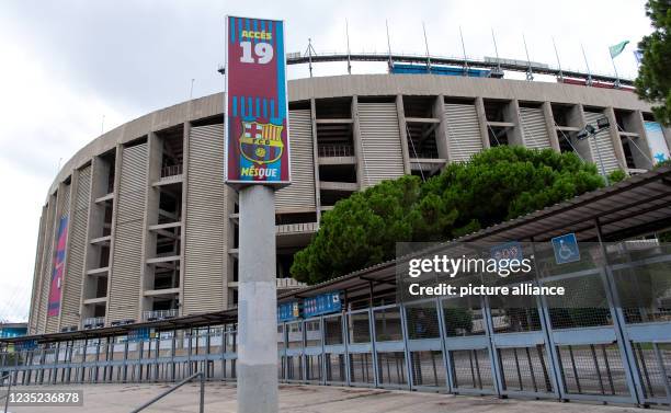 September 2021, Spain, Barcelona: Football, Champions League, Group Stage, Group E, Matchday 1, FC Barcelona - Bayern Munich, Stadion Camp Nou: The...